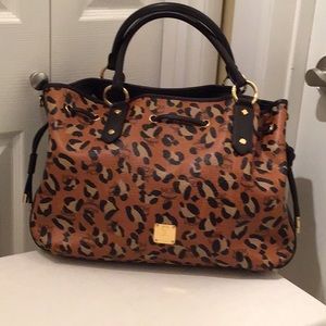 Authentic MCM Leopard Print Large Bag